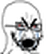 antialiased bloodshot_eyes crying glasses icon meta:custard_bait meta:small_edit microjak open_mouth soyjak soymoji stubble thick_eyebrows variant:cryboy_soyjak white_background // 32x32 // 50.0MB