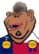 acne amerimutt award black_sclera brown_skin chasecool_(namefag) chudbob clothes ear flag flag:texas larp lips most_obsessed_faggot_award mutt obsessed open_mouth queen_of_spades red_shirt soyjak stubble subvariant:impish_amerimutt texas united_states variant:impish_soyak_ears zoomer zoomer_hair // 685x957 // 138.2KB