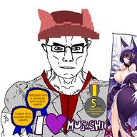 'lane autism award azur_lane chud gigachud kazuma_kiryu musashi muscular_male posted_it_again_award soysashi variant:chudjak yakuza // 1000x1000 // 476.2KB