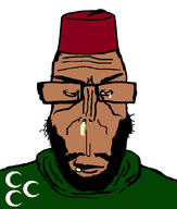 beard brown_skin fez flag:ottoman_empire glasses subvariant:euromutt subvariant:kebab_lover turk variant:markiplier_soyjak white_background // 675x797 // 18.9KB