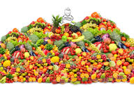 apple broccoli citrus corn crossed_arms eggplant food fruit grape grapefruit kiwi lemon lettuce mango orange pepper pineapple pomegranate subvariant:wholesome_soyjak tomato variant:gapejak vegetable // 663x432 // 407.0KB