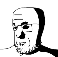 glasses smile soyboy stubble terry_davis variant:holyjak wrinkles // 1067x1050 // 8.0KB