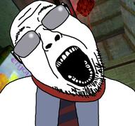 ack alien barnacle_(half-life) clothes glasses half-life hanging lab_coat necktie open_mouth scientist scientist_01 soyjak stubble valve variant:bernd video_game // 767x719 // 386.8KB