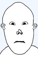 neutral no_beard no_eyebrows no_glasses no_stubble variant:unknown variant:vlodson wojak // 640x1011 // 92.6KB