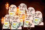 angry arm baby babyjak binky caca crowd fire glasses hand jpeg_compression low_quality lynch_mob lynching mob multiple_soyjaks mustache night noose pacifier pitchfork punisher_face riot rope soyjak stubble torch variant:gapejak // 900x600 // 68.1KB