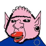 balding black_sclera ear eternal_anglo europe european_union eyelashes hair open_mouth pooner soyjak stubble subvariant:ishish_euromutt tranny variant:impish_soyak_ears yellow_teeth // 752x750 // 45.0KB