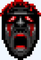 blood dark_skin five_nights_at_cobson's glasses lipstick mouth_open pixel_art red_hair soyjak tranny variant:bernd // 194x278 // 8.1KB