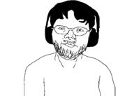 closed_mouth glasses hair headphones mustache rznant soyjak stubble variant:unknown // 560x400 // 3.4KB