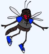 antenna insects it_burns_burns_burns(song) jartycuck loco_loco long_nose mosquito series:jartybug shitskin smile transheart variant:chudjak wing // 888x986 // 106.4KB