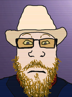 beard blond clothes cowboy_hat glasses hat hearts_of_iron hoi4 patriot_front subvariant:neutralplier tfr the_fire_rises thomas_rousseau variant:markiplier_soyjak video_game // 600x800 // 101.7KB