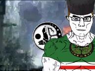 2003 animated blue_eyes brown_hair caucasus chechen chechen_lezginka chechen_war chechnya chud clothes coat_of_arms combat dance edit emblem explosion ext=gif flag flag:chechnya footage glasses guerilla_warfare hat ichkeria ied insurgency islam islamic lezginka music russia sound soyjak spinning subvariant:muscular_chud tank terrorism terrorist traditional_hat traditionalism variant:chudjak video war white_skin wolf // 1280x960, 116.3s // 7.0MB