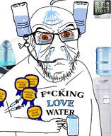 award bloodshot_eyes bottle clenched_teeth cooler cup hand holding_object humidifier humidity i_love syringe tap text variant:feraljak water wrinkles yellow_teeth // 1011x1238 // 441.1KB