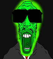 glasses glowing glowing_skin glownigger green_skin suit_and_tie sunglasses trend:glowie variant:mentaljak // 697x777 // 108.3KB