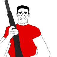 big_lips chud hair red_shirt rifle template variant:chudjak variant:unknown // 960x960 // 12.4KB