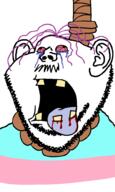 ack anhero blood bloodshot_eyes crying ear hanging mustache open_mouth rope soyjak stubble suicide tongue tranny variant:impish_soyak_ears yellow_teeth // 598x1000 // 27.1KB