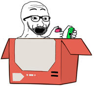 box cardboard excited glasses nintendo nintendo_switch open_mouth stubble variant:excited_soyjak video_game // 960x892 // 116.8KB