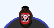 angry beard big_lips black_skin glasses hippopotamus jake jakparty_soy jartycuck red_lips soyjak variant:hippojak yellow_hair yellow_sclera // 2326x1211 // 58.9KB