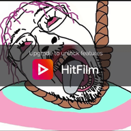 animated bloodshot_eyes crying dead flag glasses hair hanging hitfilm mustache open_mouth purple_hair rope soyjak stubble suicide text tongue tranny variant:bernd yellow_teeth // 1920x1080 // 9.4MB