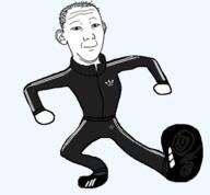 adidas animated arm clean_dance closed_mouth clothes dance ear full_body hair hand leg looking_at_you neutral shoe soyjak track_suit transparent_background variant:kuzjak // 544x503 // 191.4KB