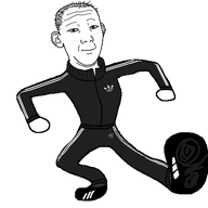 adidas animated arm clean_dance closed_mouth clothes dance ear full_body hair hand leg looking_at_you neutral shoe soyjak track_suit transparent_background variant:kuzjak // 544x503 // 191.4KB