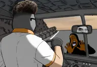 brown_skin car_crash clavicular cybertruck driving edit polo_shirt road streamer variant:cobson variant:markiplier_soyjak vehicle vehicular_manslaughter zoomer_hair // 1280x886 // 123.7KB