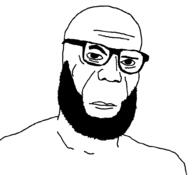 bald basketball beard closed_mouth eyebrow_raise glasses irritated lebron_james variant:lebron // 1012x922 // 20.5KB