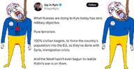 2soyjaks communism full_body hair hammer_and_sickle hanging i_love kyiv open_mouth rope stubble text tranny trans_flag trans_rights twitter ukraine variant:bernd // 1280x659 // 292.2KB