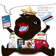communism gay greg_(user) hello_my_name_is_(sticker) invading_wetback map_(pedophile) meta:soyduel_took_place_in_comment_section mexico nigger pedophile retard shitskin subvariant:greg tranny_lover variant:meximutt wannabe wetback wetbackxican // 1206x1206 // 1003.2KB