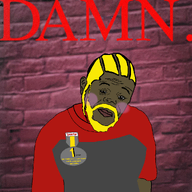 album_cover beard blond blush braids brick brick_wall closed_mouth damn damn_(kendrick_lamar_album) hair kendrick_lamar music nate_higger's_distant_cousin_(cape_rrackers) subvariant:hunky_twink_sex_machine text variant:alicia // 1000x1000 // 1.1MB