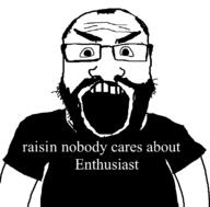 angry bald beard clothes enthusiast glasses looking_at_you open_mouth raisin shitnobodycaresabout soyjak subvariant:science_lover text tshirt variant:markiplier_soyjak wordfilter // 800x789 // 35.2KB