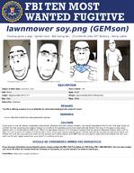 crimes document federal_bureau_of_investigation gem he_will_always_be_a_gem police poster raid reward smile sproke subtle text variant:cobson wanted // 611x788 // 215.9KB