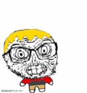 animated glasses nate poyopoyo soyjak soyjak_party subvariant:fun_sized_feraljak variant:feraljak // 375x400 // 1.5MB