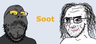 2soyjaks acne animated child_sexual_abuse_material flag flag:transgender_pride_flag frown glasses grey_skin rap smile soot soot_colors sound soyjak soyjak_party stubble tranny unibrow variant:gapejak variant:soyak video // 1280x598, 76.3s // 3.1MB