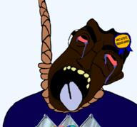 NUMBERJACKS_IS_FORCED_AUTISTIC_GROID_BRIMSTONE_FROM_THE_FREEZING_VALLEYS_OF_THABA-TSEKA ack autism award brown_skin glasses hair hanged hanging numbergod_(namefag) numberjacks numberjacks_pedo open_mouth retard rope subvariant:chudjak_front tongue variant:chudjak yellow_teeth // 1340x1250 // 147.4KB