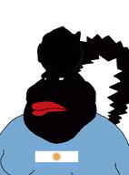 afro angry ardilla_peronbabuina argensimian argentina black_skin blue_shirt closed_mouth clothes eyes flag:argentina garf_(user) latino looking_to_the_left meta:namefags meta:tagme nigger subvariant:feralsquirrel variant:meximutt // 888x1200 // 98.8KB