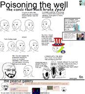 4soyjaks bloodshot_eyes closed_mouth clothes coronavirus_pandemic crying donald_trump glasses green_skin hat npc open_mouth pol_(4chan) smug soyjak_trio stubble text top_hat variant:cobson variant:gapejak variant:markiplier_soyjak variant:soyak variant:tony_soprano_soyjak variant:wojak wojak wordswordswords // 1209x1333 // 473.4KB