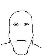 bald closed_mouth neutral no_nose shaved subvariant:neutralplier variant:markiplier_soyjak white_background // 195x255 // 9.7KB