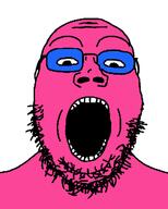 admin blue_glasses doll_(user) namefags pink_skin soyjak soyjak_party subvariant:gapejak_front variant:gapejak // 500x622 // 11.0KB