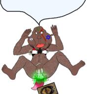 Warrior-Z(user) angry arab brap braphog brown_skin closed_mouth diaper fat flag flag:iraq flag:israel front_facing furry glasses hair hairy iraq islam israel kratos meta:pornographic_content muslims obese open_mouth quran shitskin soyjak speech_bubble speech_bubble_empty star_of_david stubble subvariant:meximutt_front tail text tranny variant:markiplier_soyjak variant:meximutt // 1042x1129 // 683.2KB