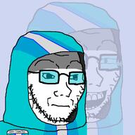 2soyjaks clothes cultist gempass gloink laughing meta:not_oc neutral tears_of_joy variant:soyak // 1000x1000 // 97.3KB