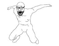 UFCjak angry bald black_glasses closed_eyes crazy eyebrows falling fight fighter gaping_mouth glasses jump jumping mouth mouth_open muscles open_mouth strong stubble teeth teeth_showing ufc variant:unknown white_skin white_teeth wrestling youtube youtube_thumbnail // 994x785 // 15.6KB