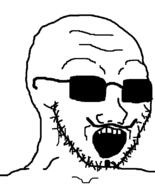 admin glasses nuadmin open_mouth soyjak stubble variant:soyak // 644x800 // 9.2KB