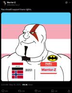 Warrior-Z(user) aryan based iraq norway trans_rights twitter white xitter // 585x752 // 172.2KB