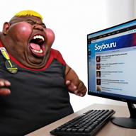 ai_but_not_completely_ai_doe award big_lips big_nose black_skin blond blush character:hunky clothes computer ext=mp4 eyebrows fat hair jakparty_soy keyboard monitor open_eyes realistic series:fusionjaks soybooru subvariant:branigger subvariant:fat_alicia subvariant:hunky_twink_sex_machine variant:alicia variant:brandon video white_background