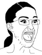 actor female glasses hair natalie_portman open_mouth ponytail soyjak stubble variant:unknown // 902x1185 // 121.8KB