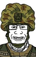 combat_helmet glasses helmet idf mitznefet smile stubble tactical variant:markiplier_soyjak // 476x756 // 203.8KB