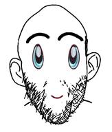 blue_eyes closed_mouth cute ear no_nose smile soyjak squishmallow stubble thick_eyebrows variant:nojak // 500x590 // 73.4KB