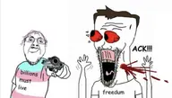 ack billions_must bloodshot_eyes charlie_kirk flag:transgender_pride_flag gun shooting subvariant:waow tranny variant:bernd variant:soyak // 1170x663 // 119.8KB