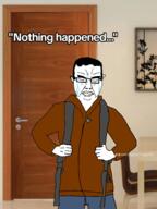 backpack crying glasses indoors nothing_ever_happens tiktok variant:chudjak // 1440x1920 // 1.1MB