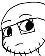 4chan anime closed_mouth glasses hair looking_to_the_right manga soiboi soyjak stubble variant:unknown yotsoyba // 510x635 // 57.9KB